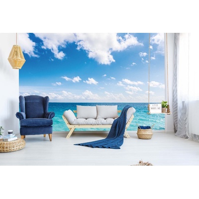 DIMEX ART Самозалепваща се флизелинова фототапета море на малдивите 375 x 250 см