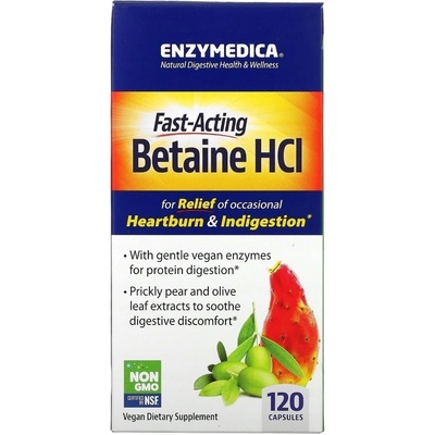 Enzymedica Betaine HCL 600 mg 120 kapslí