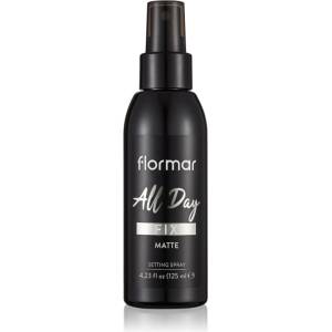 Flormar All Day Fix Matte матиращ и фиксиращ спрей върху фон дьо тен 125ml