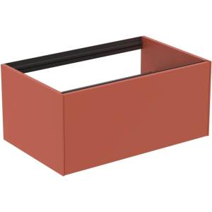 Ideal Standard Atelier Conca стенен шкаф за шкаф, червено-оранжев мат, 1 чекмедже, 80 см (T3985Y3)