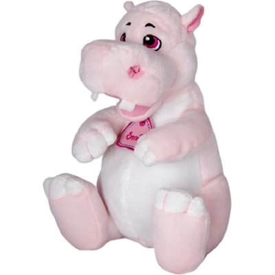 Амек Тойс Плюшена играчка Амек Тойс - Хипопотам с медальон, 30 сm (30417)