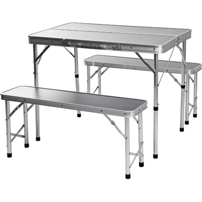 REDCLIFFS Kempingový nábytek skládací stůl + 2 lavice KO-CM4100110 – Zboží Dáma