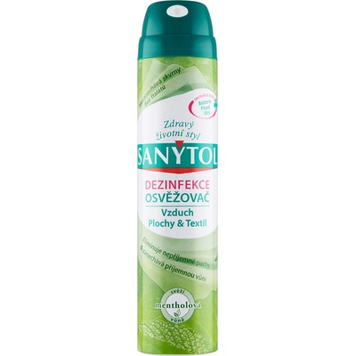 SANYTOL Dezinfekční Osvěžovač vzduchu menthol 300 ml