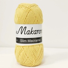Makaron Slim Macrame žlutá 2mm