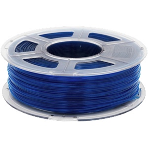 Recycling Fabrik rPETG Leuchtender Saphir (Blue-Translucent) - 1, 75 mm / 1000 g (PTGX-S175-1000-LESA)