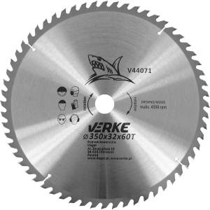 VERKE Режещ диск с твърдосплавни пластини 350x32мм 60T 66351 (V44071)