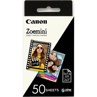 Canon Хартия Canon Zink Paper ZP-203050S 50 Sheets for Zoemini Portable Printer (3215C002AB)