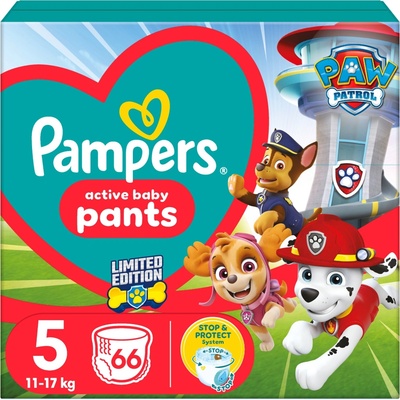 Pampers Active Baby Pants Paw Patrol 5 66 ks
