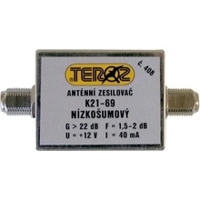 TEROZ Anténní zesilovač 408X, UHF, G22dB, F1,5dB, U99dBµV, F-F