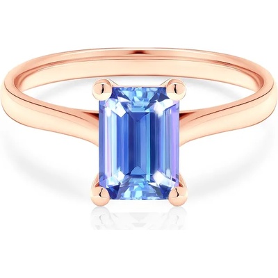 SAVICKI Годежен пръстен Savicki: розово злато, танзанит