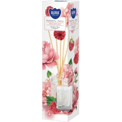 Aura Raspberry Peony interiérový tyčinkový difúzor 45 ml