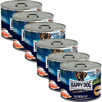 Happy Dog Лосос Пур Норвегия - 6 x 200 г / лосос