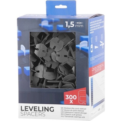 Mezerník Strend Pro LS230T, nivelační, pod obklad, 1.5 mm, bal. 300 ks, plast šedý ST2161606
