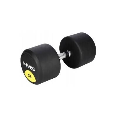 HMS Potažené pogumované jednoruční činky váhou 1 x 55 kg