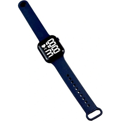 Детски часовник NUBKI Watch Series 9, LED дисплей, Силиконова каишка, Водоустойчив, Син (AS9-BLUE)