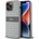 DKNY Repeat Pattern Tonal Stripe Leather Hard Case - дизайнерски кожен кейс за iPhone 14 Pro (бежов)