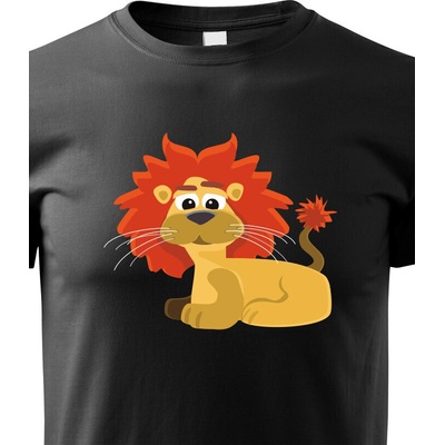 dětské triko Lev černá