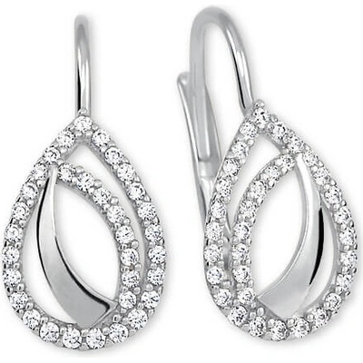 Soliter Módne náušnice z bieleho zlata s kryštálmi 745 239 001 00828 0700000