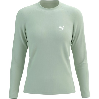 Compressport Дамска тениска Compressport Women's Performance L/S T-Shirt Running shirt - Almost Aqua / Reflective White (916-2834-0214)