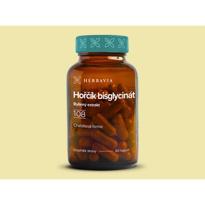 Herbavia Hořčík bisglycinát přírodní produkt 60 kapslí