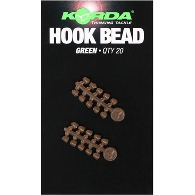 Korda Zarážky na háček Hook Bead Large green 20ks