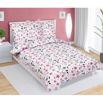 Bellatex satén obliečky 94/549 farebné kvítí 140x200 70x90