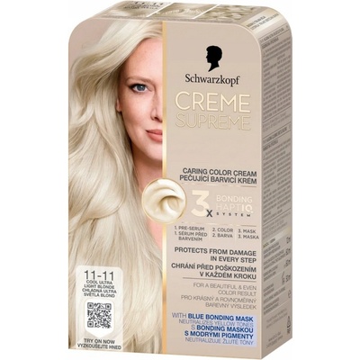 Schwarzkopf Creme Supreme 11-11 Chladná ultra svetlá blond