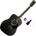 Cort AF510E Basic SET Black Satin Електро-акустична китара Дреднаут