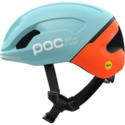 POC Каска за шосейно колоездене POC Pocito Omne Mips Bike helmet - Indicolite Blue Matt / Carnelian Orange Matt - размер S 51-56 cm (851-1990-0312)