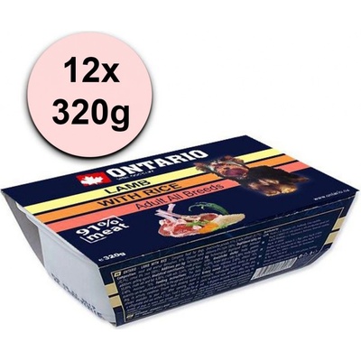 Ontario Adult Dog Lamb with Rice 12 x 320 g
