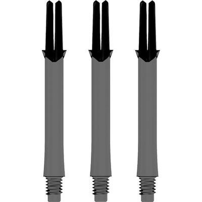 L-Style Straight Spin 330, priesvitné čierne, stredné, 47mm 33 mm