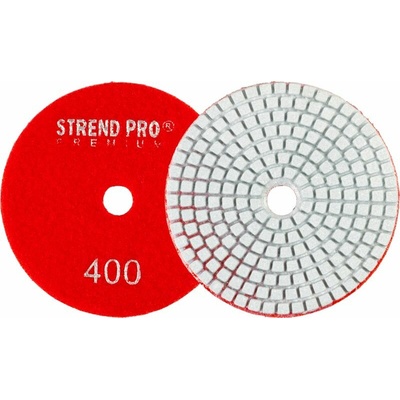 Kotúč Strend Pro Premium P400, 100 mm, leštiaci, diamantový, suchý zips