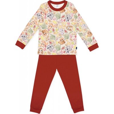 Darré dětské pyžamo zvířátka červené