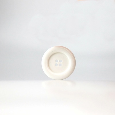 Pro Háčkování Knoflík kulatý plast 30 mm, bílý
