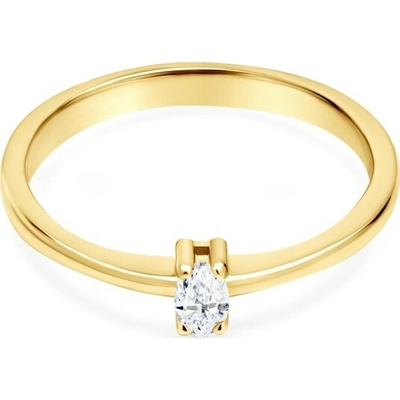 Savicki Zásnubný prsteň žlté zlato diamant SAVMAYP1000102042