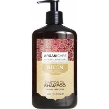 Arganicare Castor Oil Šampón stimulujúci rast vlasov 400 ml