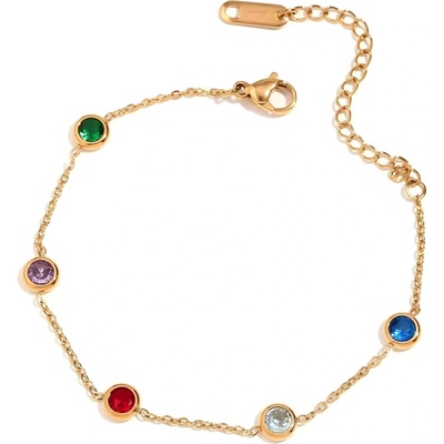 HARAHU Гривна em-34174 - Златна / Многоцветен kp34174 (em-34174)