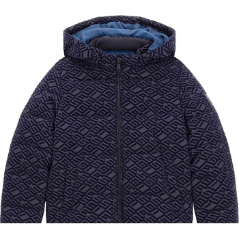 Image 1 of GUESS Зимно яке в тъмно синьо за момче покрито с лога Guess