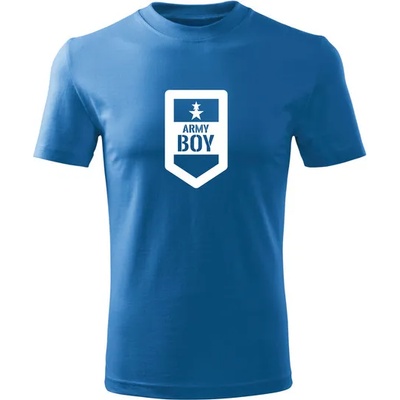 DRAGOWA детска тениска с къс ръкав Army Boy, синя (7128)