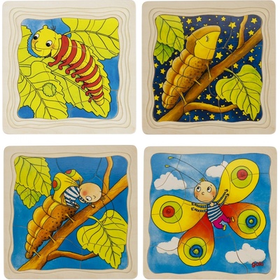 Goki motýl vývojové vrstvené puzzle
