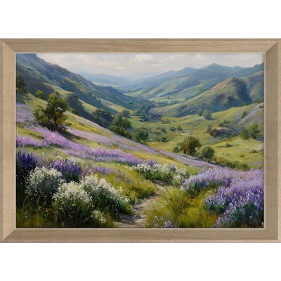 Styler Печатна картина с включена рамка 75x56 cm Violet Hills - Styler (OB-15076)