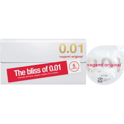 Sagami Original 0.01 - презервативи - 55мм (5бр)