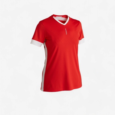 Kipsta Dámsky futbalový dres F500 červeno biely