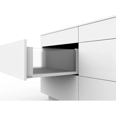 Cemux H Box SLIM skleněné bočnice H199 500 mm bílá