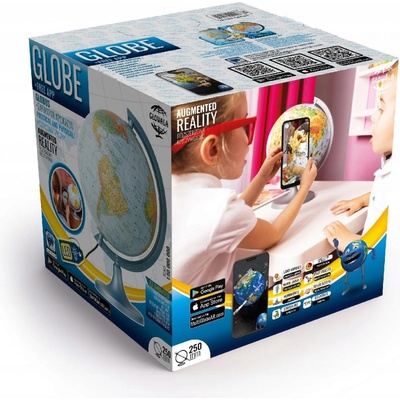 Globus politický/geografický 250mm svitící