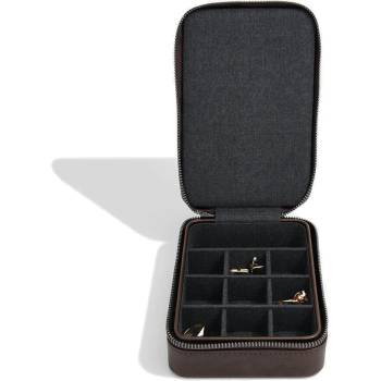 Stackers Пътнически калъф за копчета за ръкавели Stackers кафяв (74329)