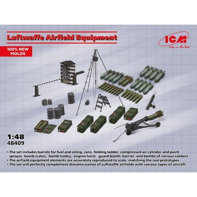 ICM Luftwaffe Airfield Equipment WWII 48409 1:48