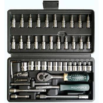 Rockforce Гедоре 46 части 1/4", 4-14 мм, rockforce 2462-5 (uni-07029)