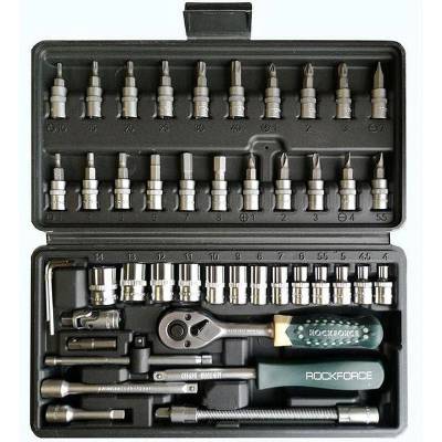 Rockforce Гедоре 46 части 1/4", 4-14 мм, rockforce 2462-5 (uni-07029)