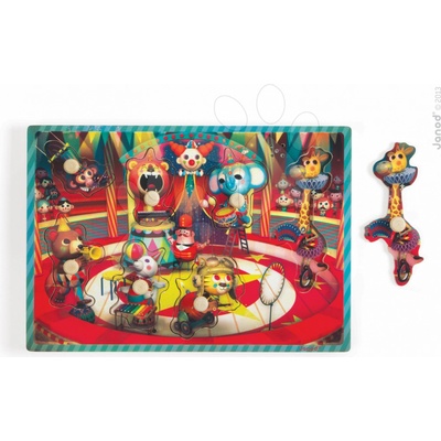Janod hudební puzzle Zapatta Circus 7 dílů